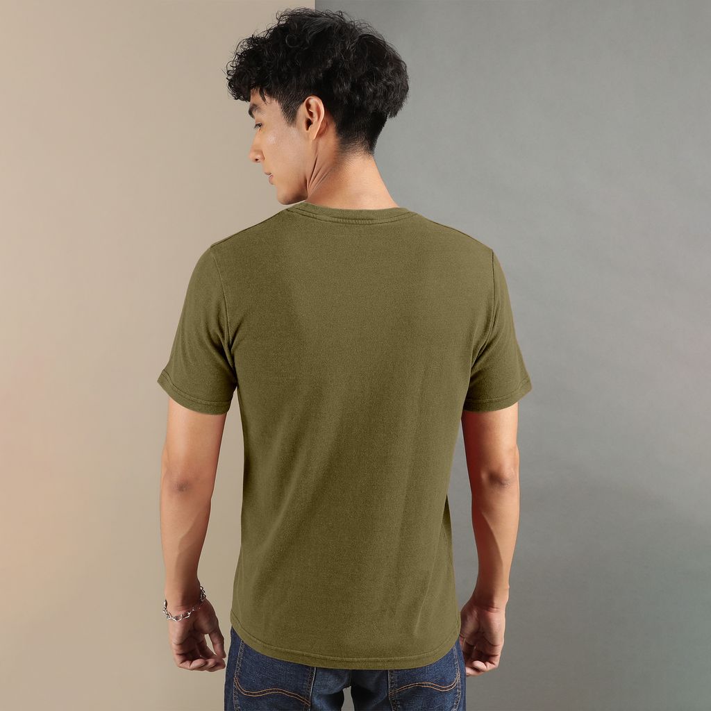 Ftx Men Printed Roundneck Cotton Rich Half Sleeve Tshirt view 2