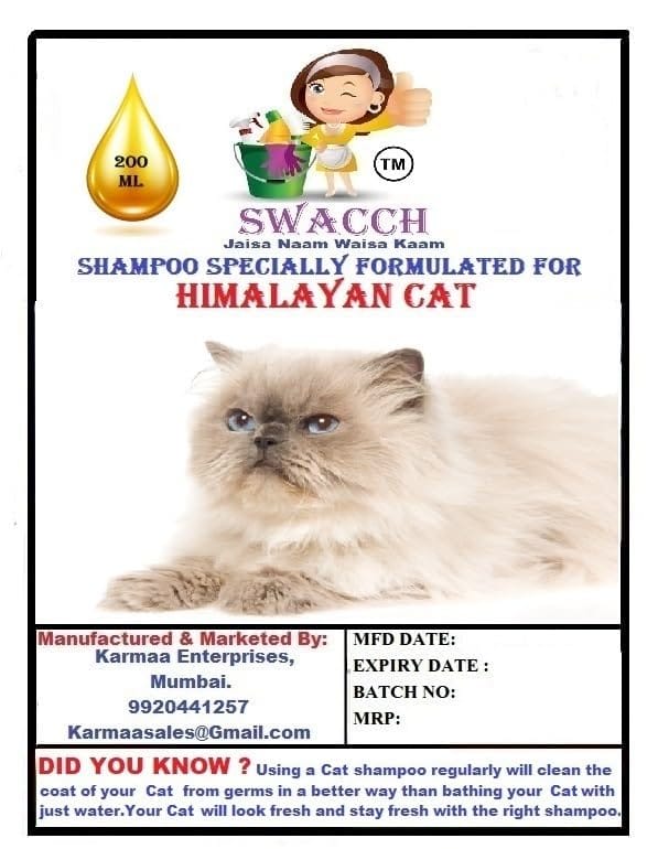 SWACCH Premium Shampoo for Himalayan CAT (200ML) (Pack of 2) Jasmine view 2