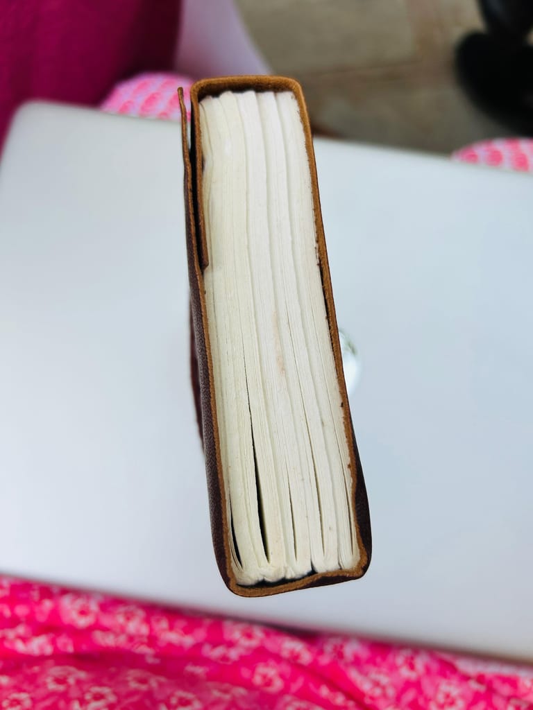 Handmade Leather Diary view 2