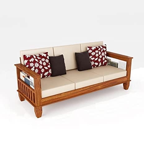 Wood Standard Sofa Set 3 Seater Furniture view 2