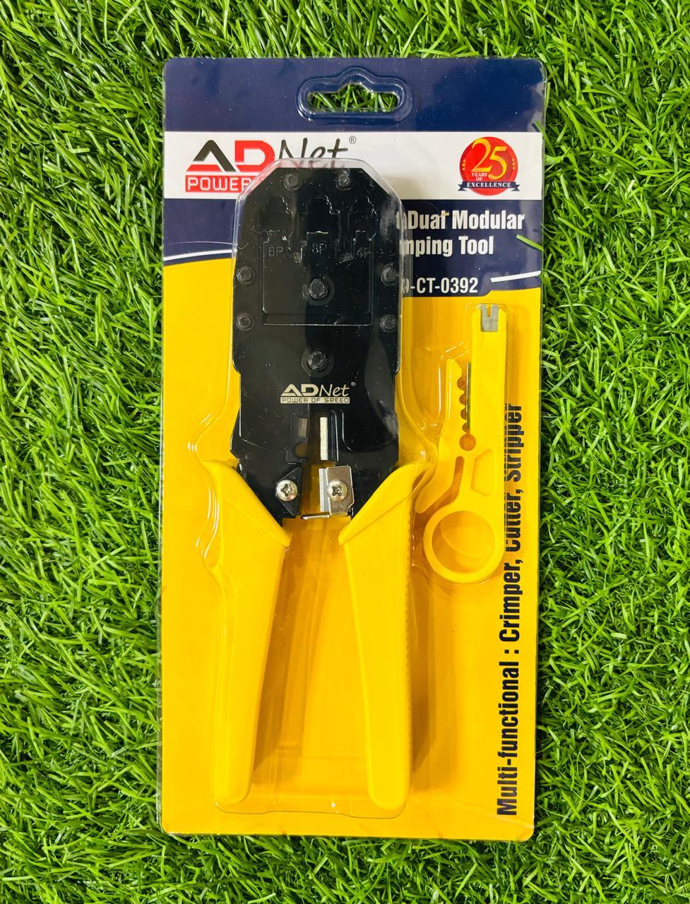 3-in-1 Crimping Tool for RJ45, RJ11, Cat5E/Cat6 LAN with Cable Cutter view 2