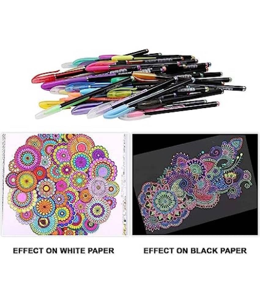 12 Pcs Neon Color Gel Pen Set (12pc Pastel Neon Pen Set) view 2