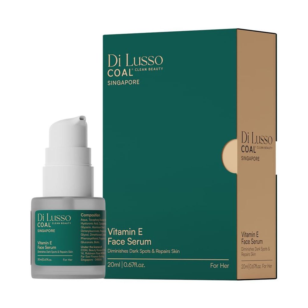COAL Clean Beauty Vitamin E Face Serum with Hyaluronic Acid & Vitamin E | Diminishes Dark Spots & Repairs Skin | Women | All Skin Types | 20ml view 2