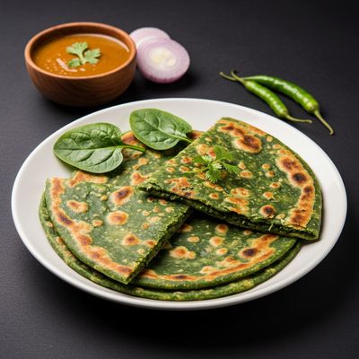 Palak Paratha 1Pc