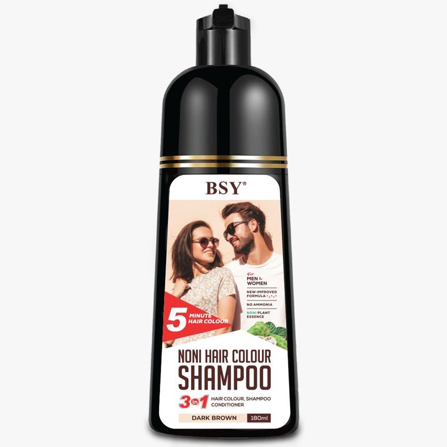 PRIIS BSY Noni Hair Colour Shampoo 180 ML - BROWN view 2