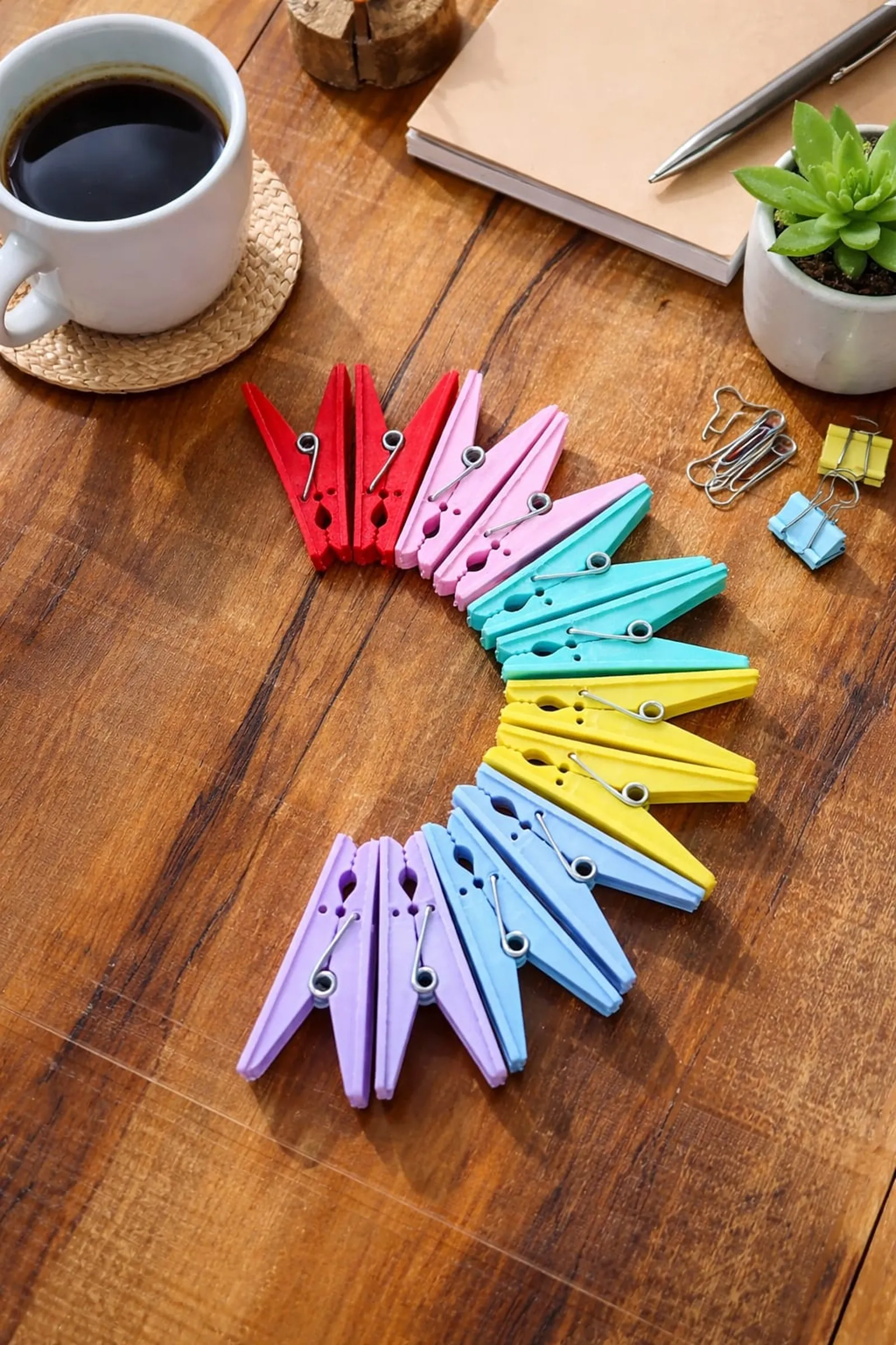 Multicolour Cloth Clips for Drying Clothes/Plastic Clip Pearl view 2