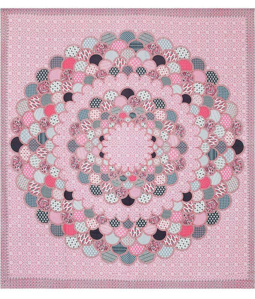 Cosito Cotton 1 Double Bedsheet with 2 Pillow Covers ( Pink ) view 2