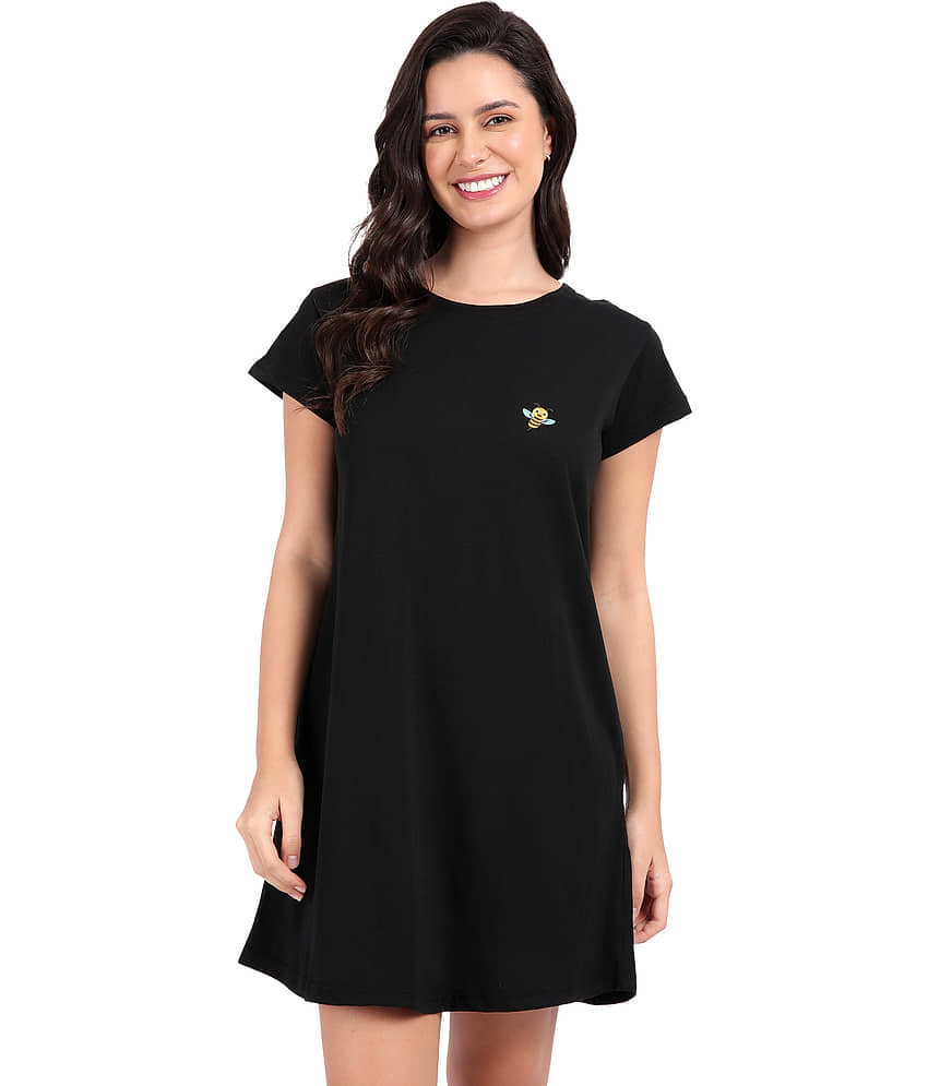snappyb Women Cotton Solid Regular Fit Round Neck T-Shirt ( Yellow )