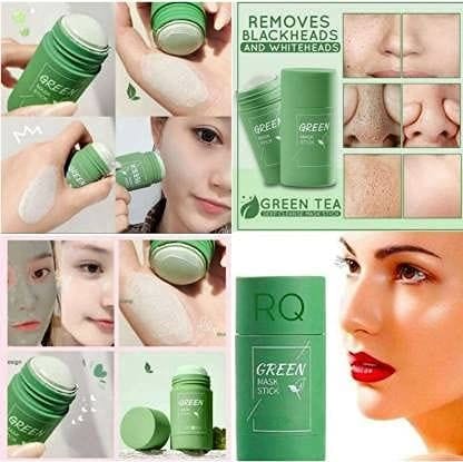 Elecsera Green Tea Cleansing Super Cleansing Mask Ice Cream Mask, Cleansing, Moisturizing And Shrinking Pores, Suitable For Any Skin Combo Kit (160 ml) view 2