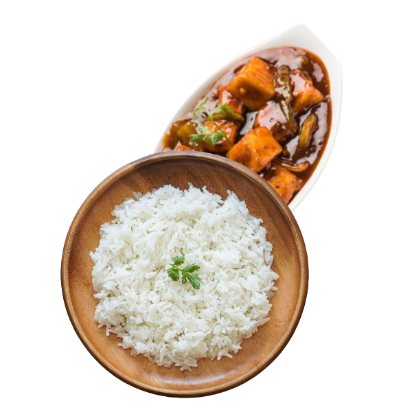 Chilli Paneer Gravy With Rice Meal