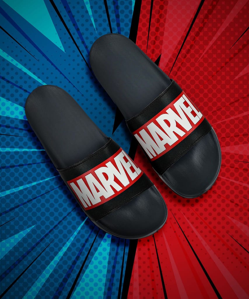 Marvel x Paragon Men's Casual Sliders for Men with Comfortable Sole & Sturdy Straps view 2