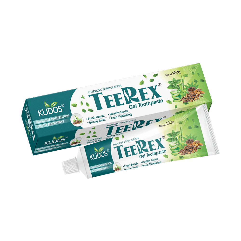 Kudos Teerex Gel Toothpaste | Multi-Benefit Toothpaste | 100 GM view 2