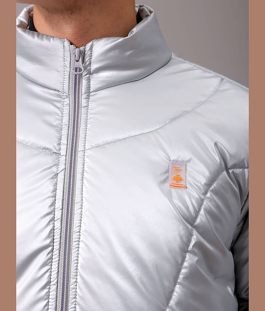 The Indian Garage Co Men High Neck Solid Puffer Jacket view 2