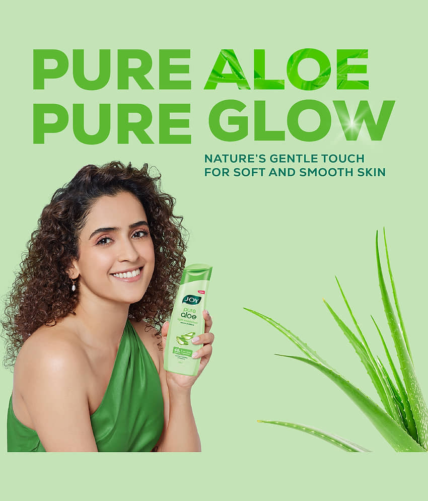 Joy Aloe Vera Serum Body Lotion for 24 Hour Moisturization in Summers For Oily Skin 300ml (Pack of 1) view 2