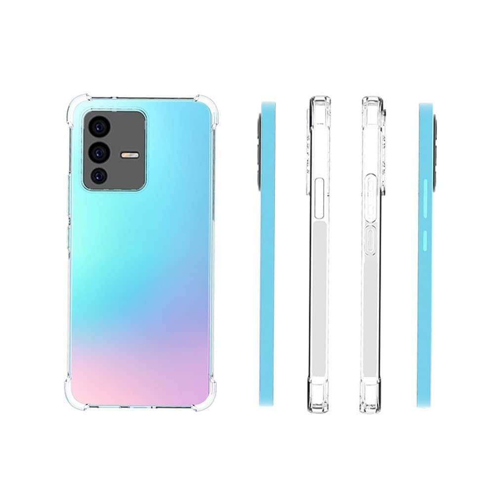 Faircost for Vivo V23 Pro 5G Back Cover Shockproof (Silicon| Transparent) view 2