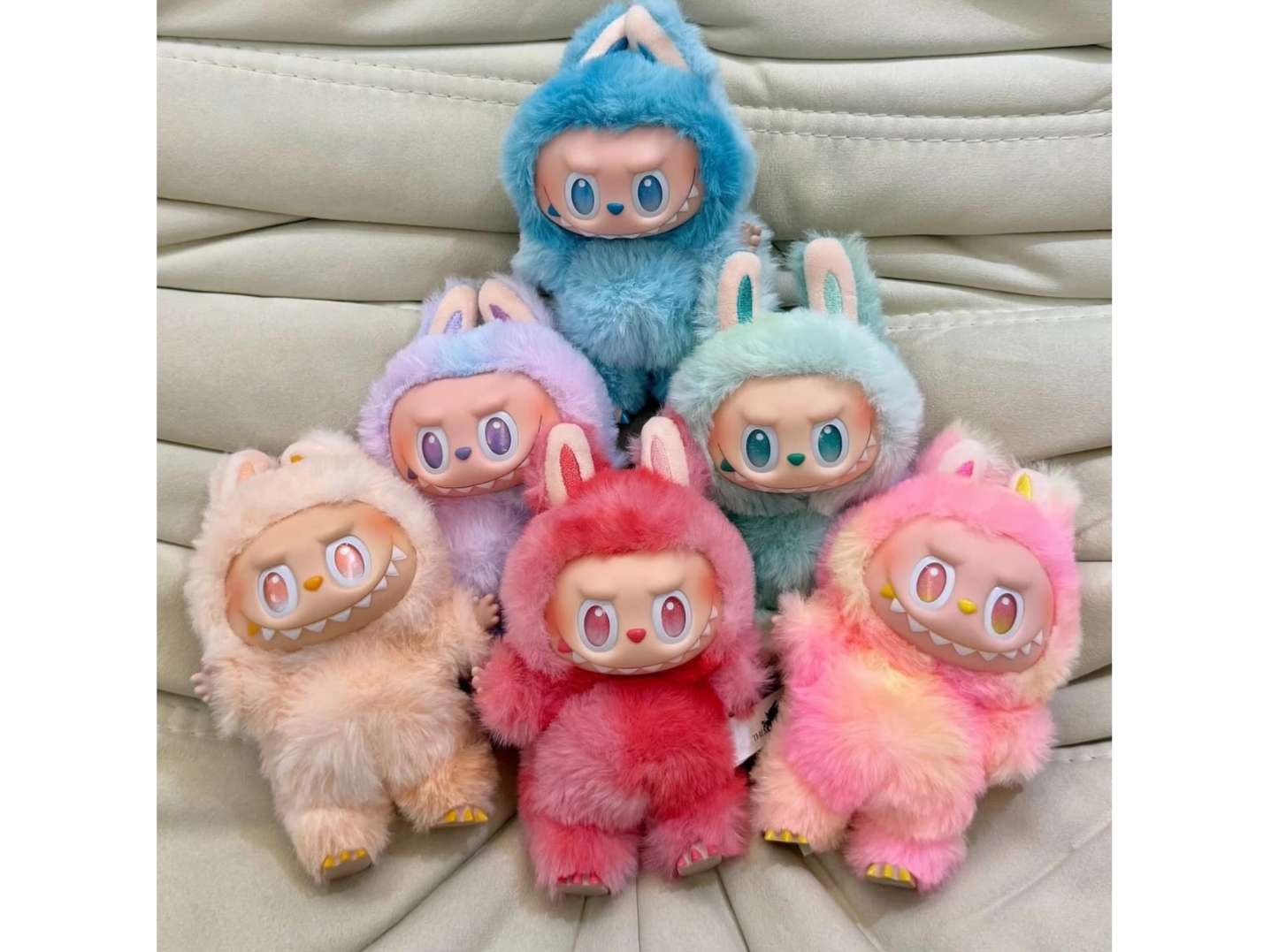 Labubu Plush Character Doll, Collectible Action Figure, Rainbow Eyes Design Random Color Design action figure view 2