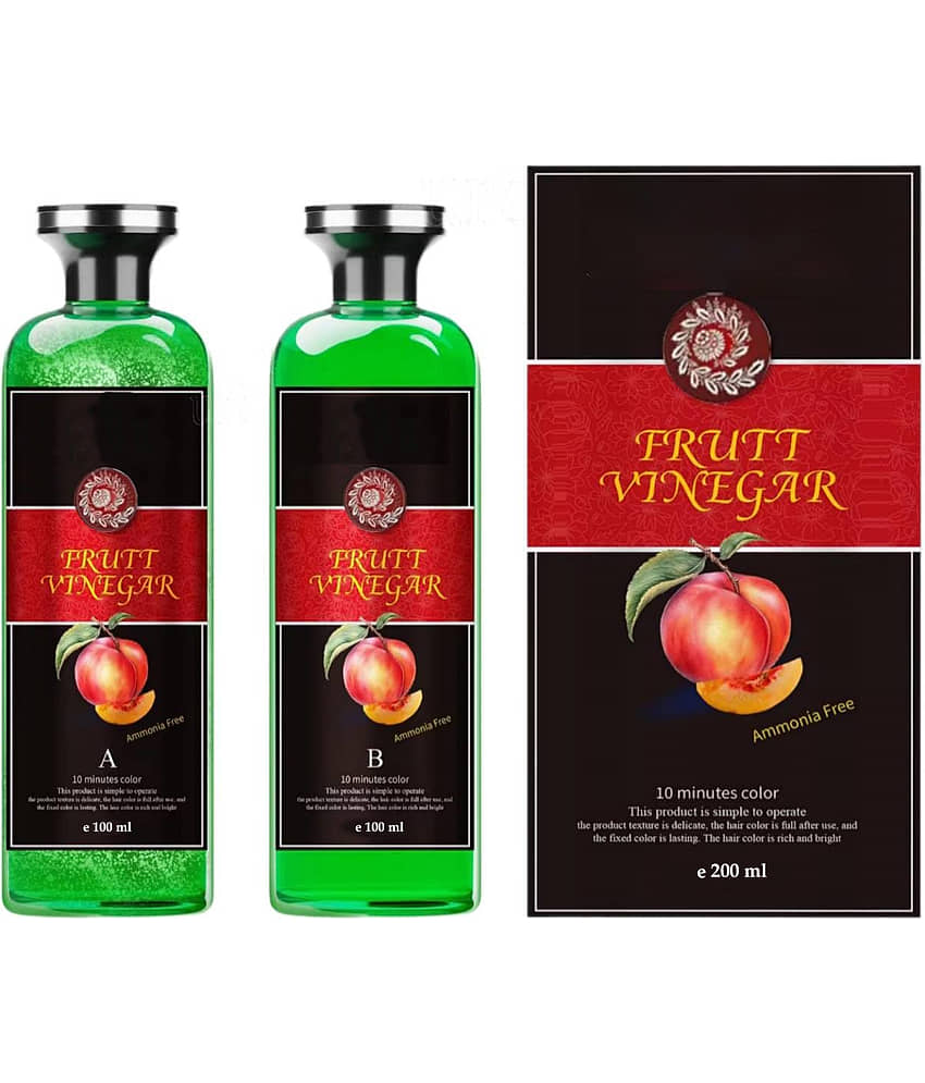 WRIXTY Fruit Vinegar Hair Dye Gel Black Instant Smooth Shiny Hair Natural Finish Easy Apply Long Lasting