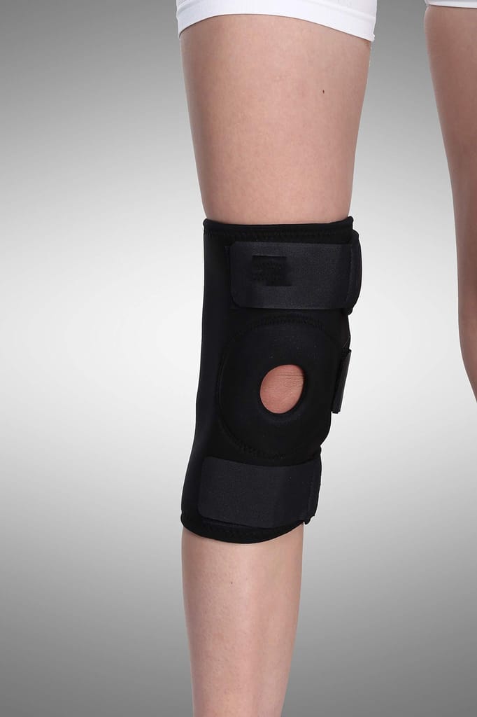Ezyfit Adjustable Knee Cap Support Brace for Sports | Gym | Running | Arthritis | Joint Pain Relief | Protection for Men and Women(pair) (free size) Black Color) view 2