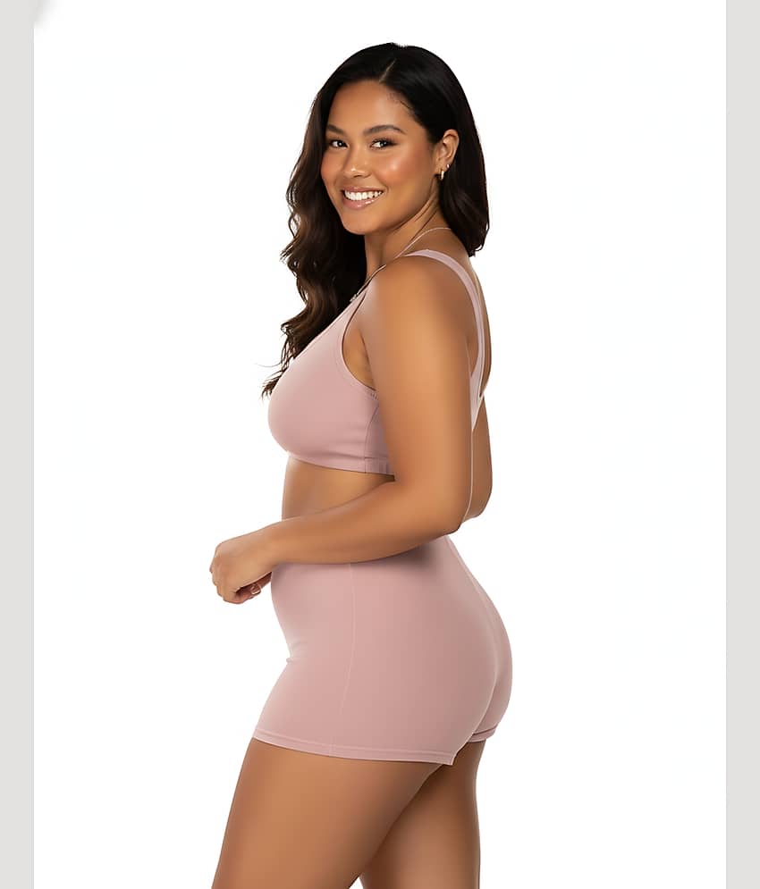Elina Pack of 1 Cotton Lycra Bra & Panty Set For Women ( Peach ) view 2