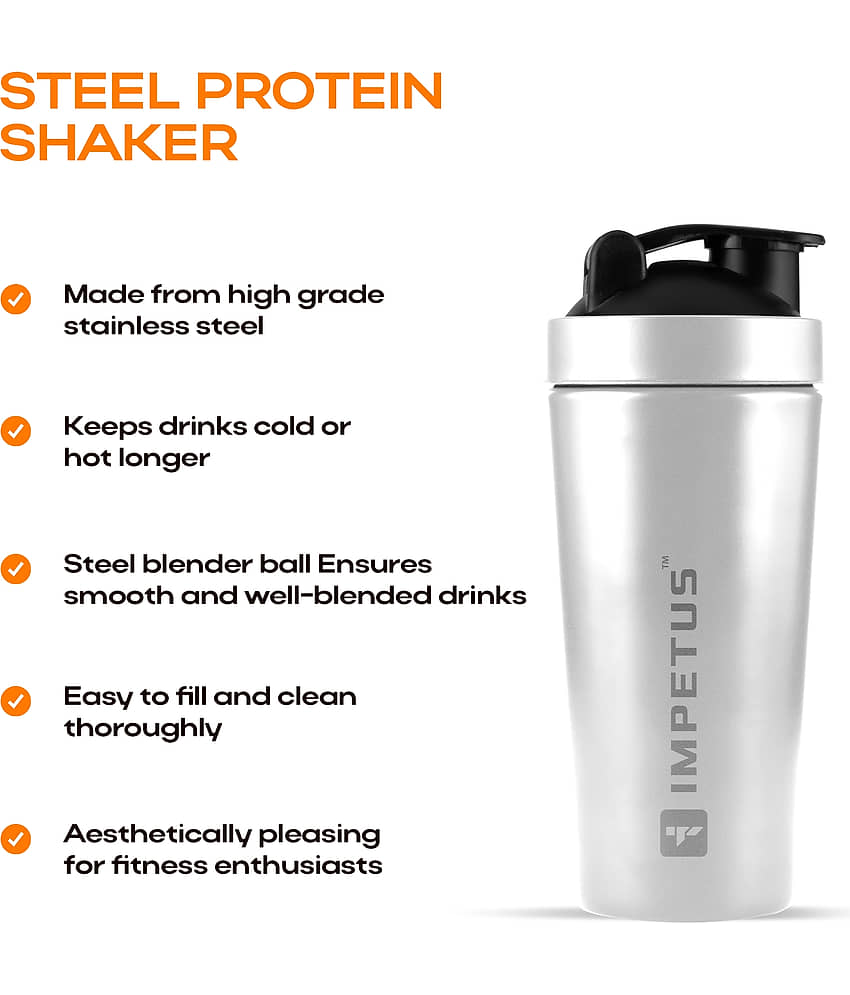 Impetus Stainless Steel White 700 mL Shaker ( Pack of 1 ) view 2