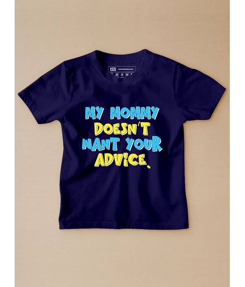 Be Awara Pack of 1 Boys Cotton T-Shirt ( Navy )