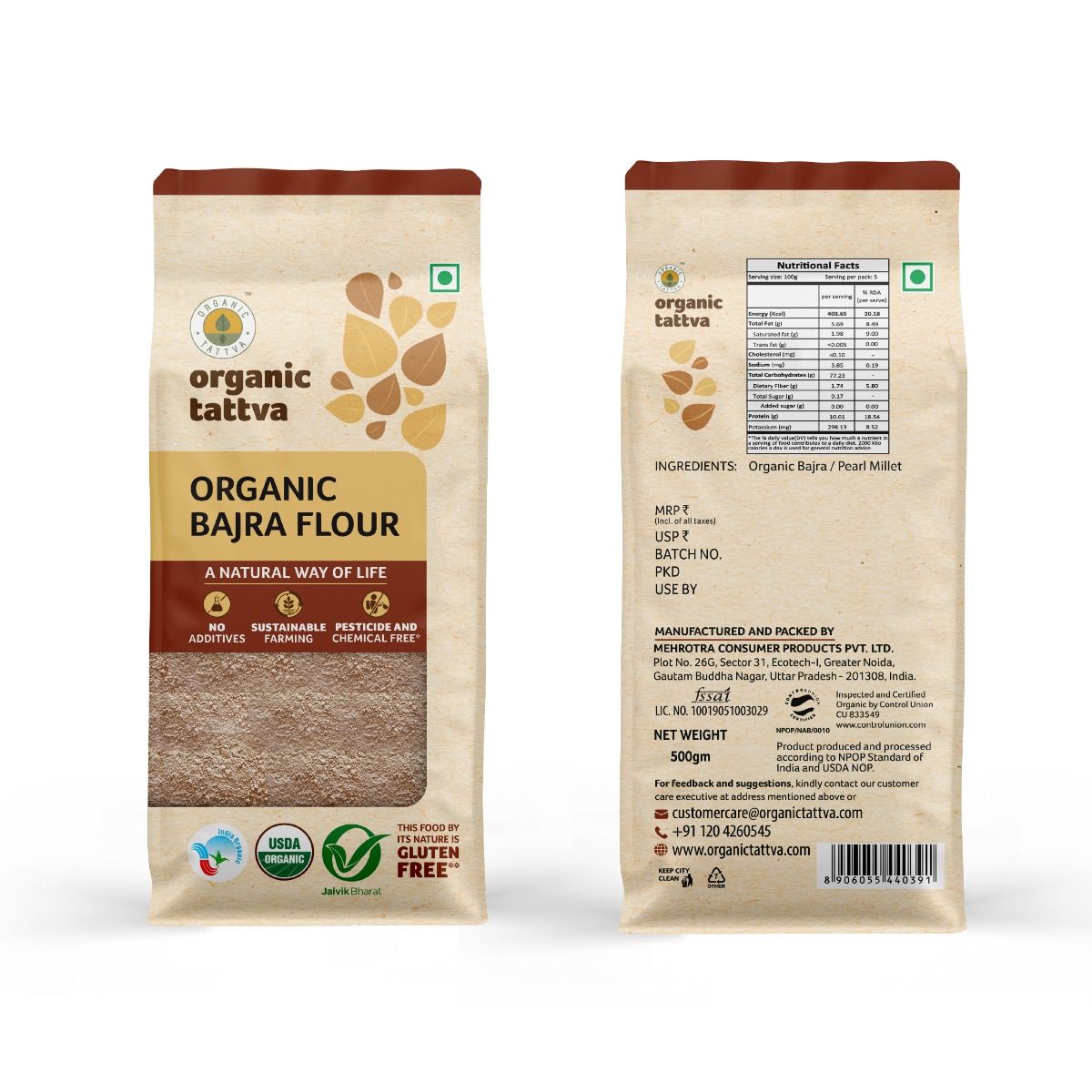 Gluten Free Combo - Ragi flour, Bajra flour, Jowar flour, Maize flour view 2