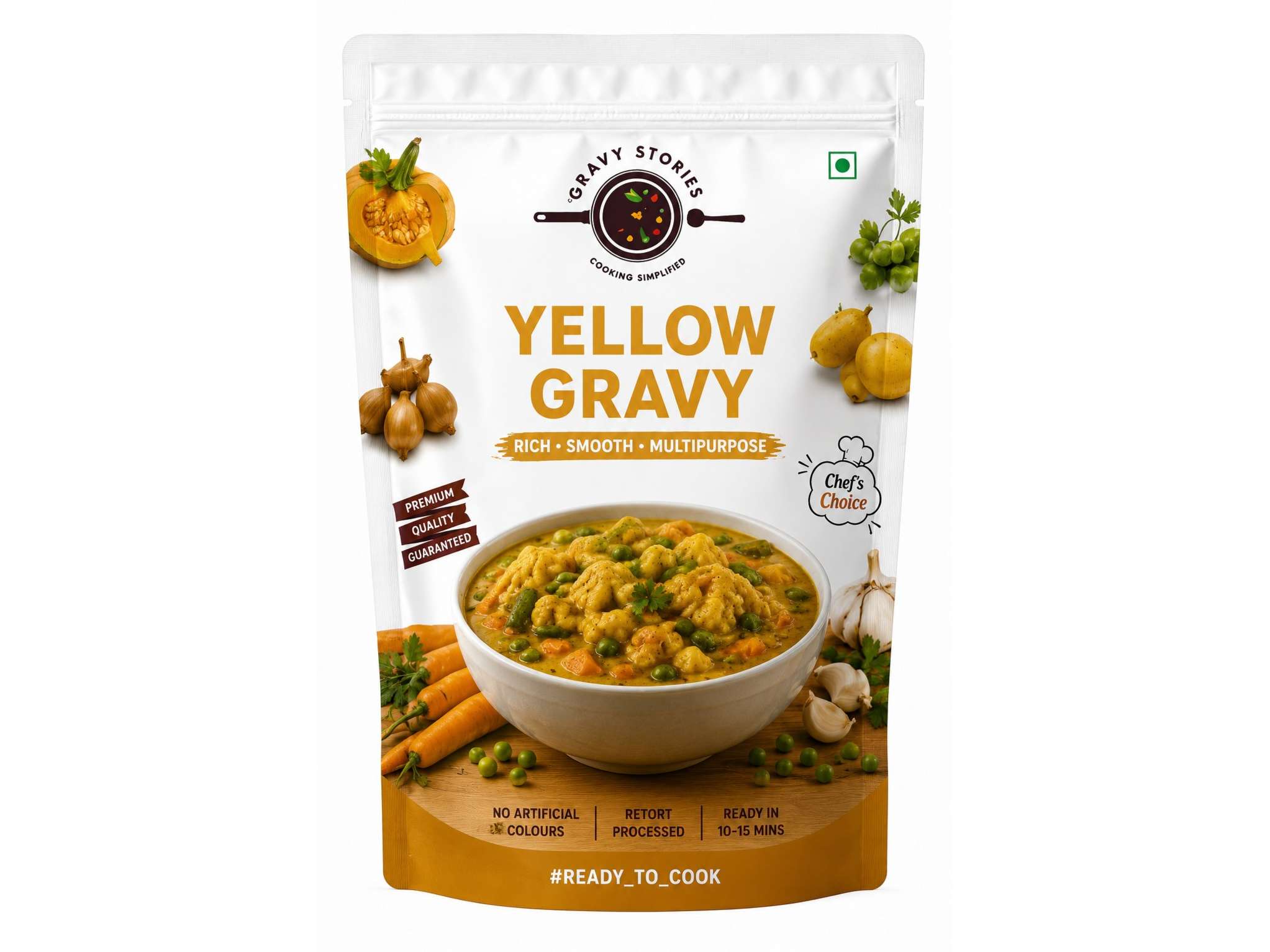 Gravy Stories Yellow Gravy – Ready-to-Cook Multipurpose Base Gravy