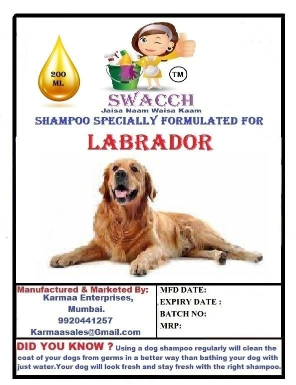 SWACCH Premium Shampoo for Labrador (200ML) Jasmine view 2
