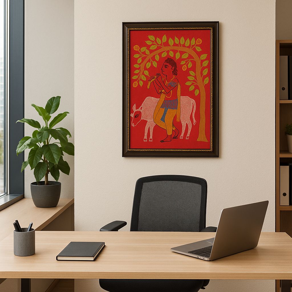 Krishna Sujani Wall Art view 2