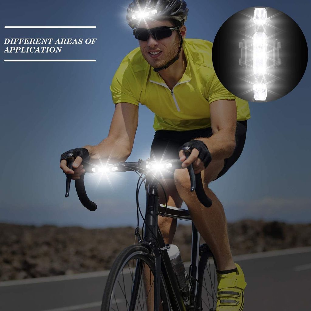 Rechargeable Bicycle Front Waterproof LED Light (White) view 2