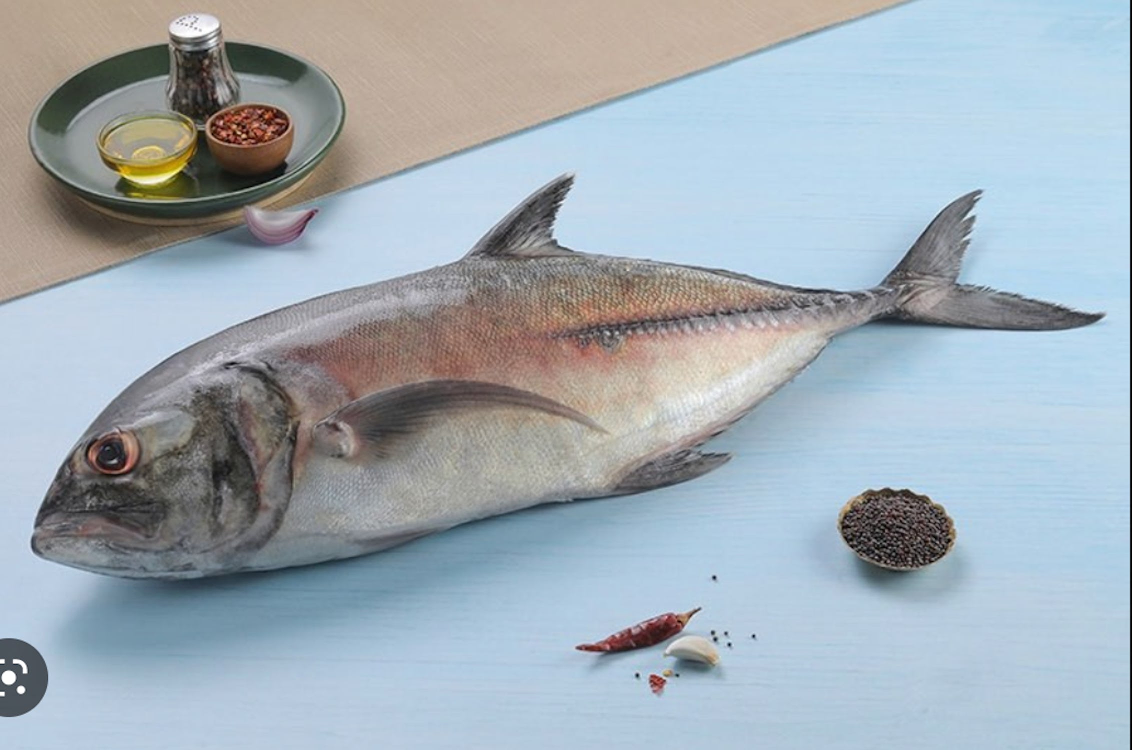 Malabar Trevally/Vatta(0.5kg-1kg)-Slices (May include head pieces)- (480g to 500g Pack)
