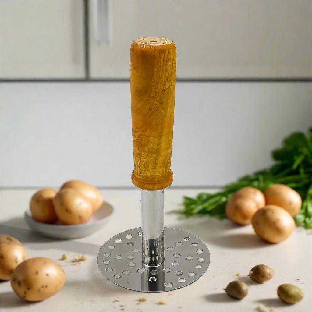 Masher With Wooden Handle view 2