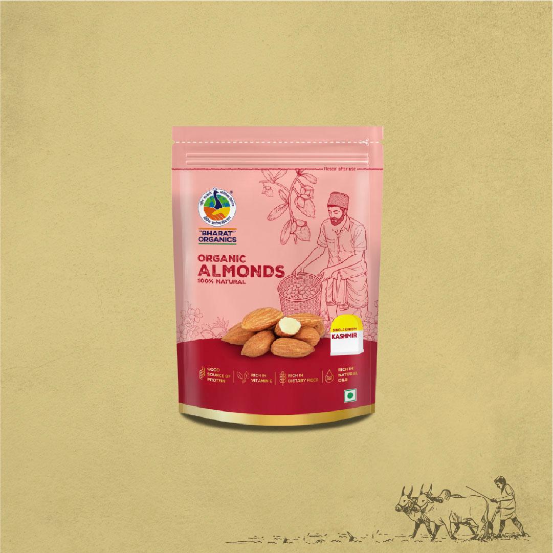Organic Kashmiri Almonds - Bharat Organics