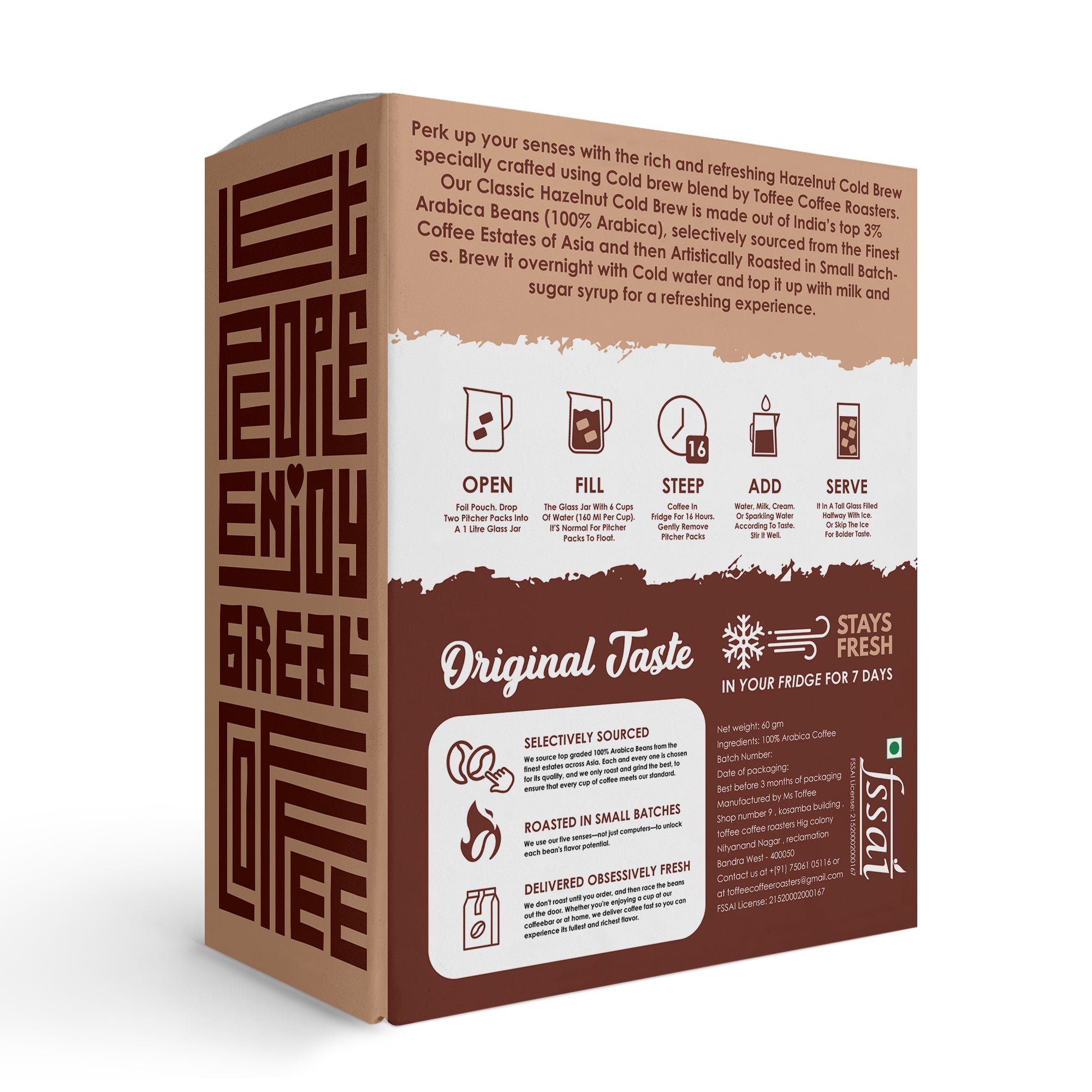 Hazelnut Cold Brew - Easy Brew Cold Brew Bags view 2