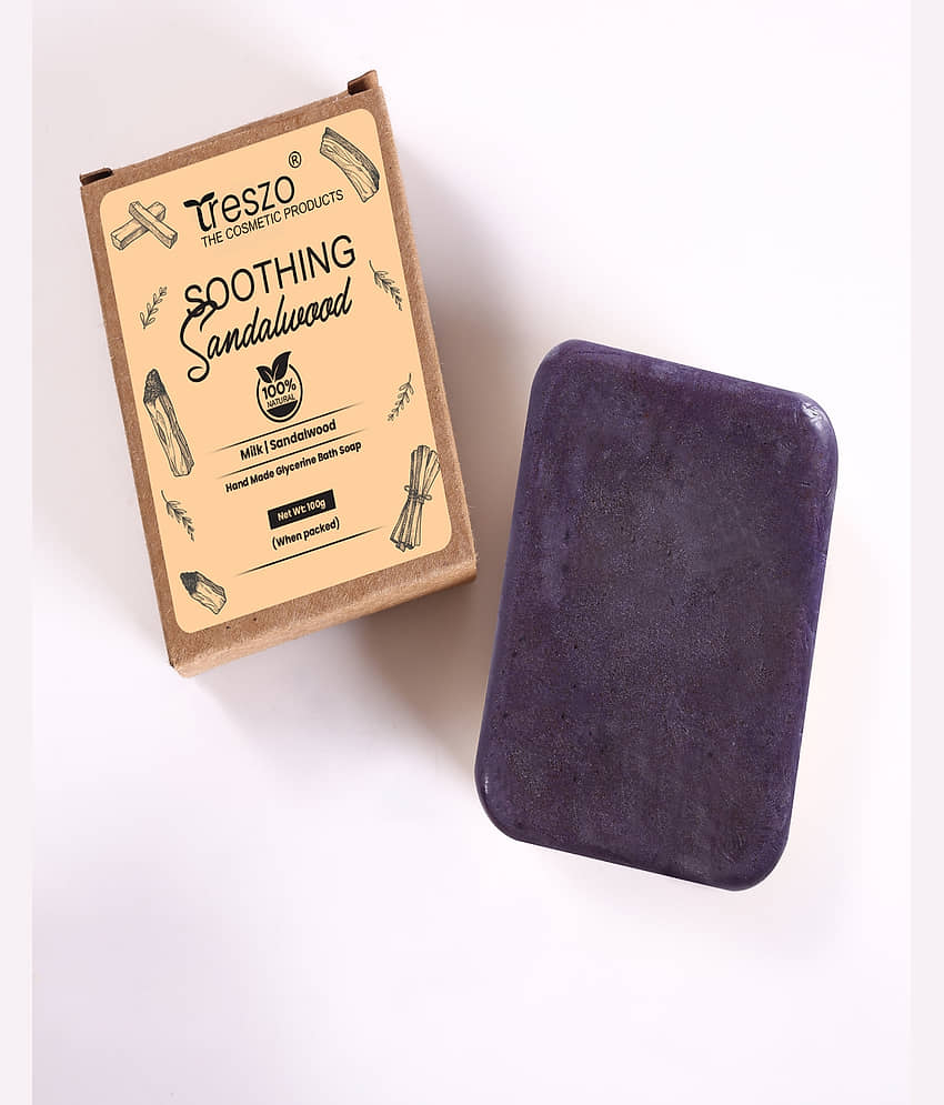 Treszo Beauty Sandal Soap for Men & Women Soap for All Skin Type ( Pack of 1 ) view 2