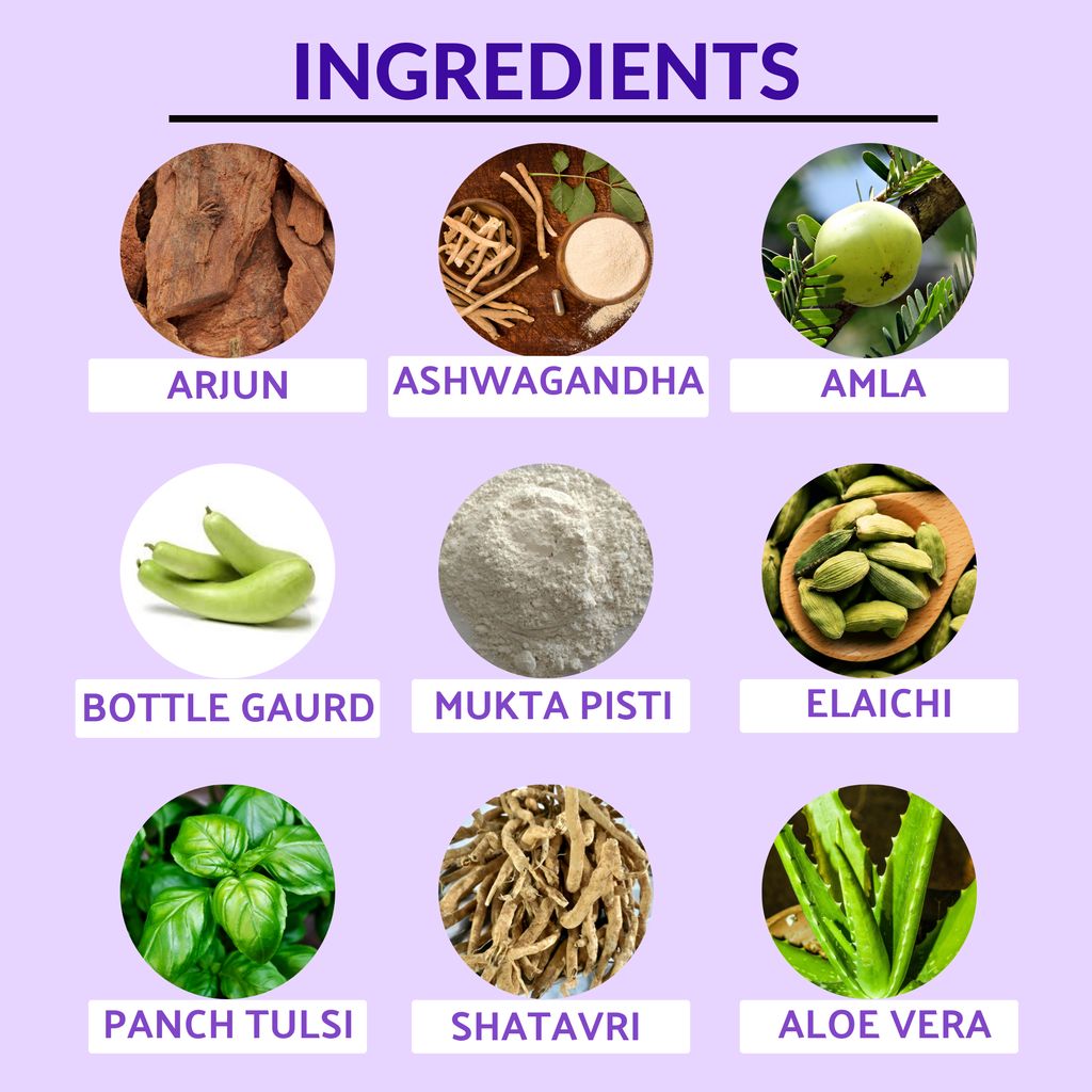 Bharat Gram Udyog Arjun Ashwagandha - Heart Friendly and BP Care, 1 L view 2