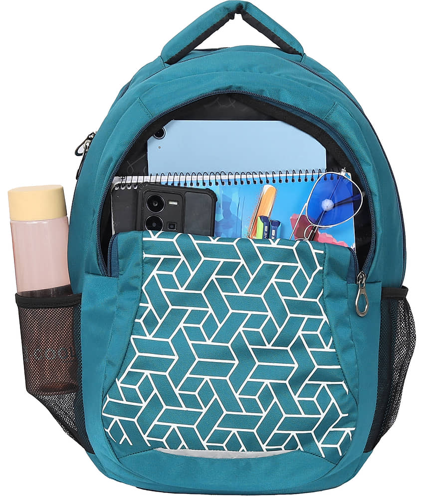 Kyros Teal Polyester Backpack ( 45 Ltrs ) view 2