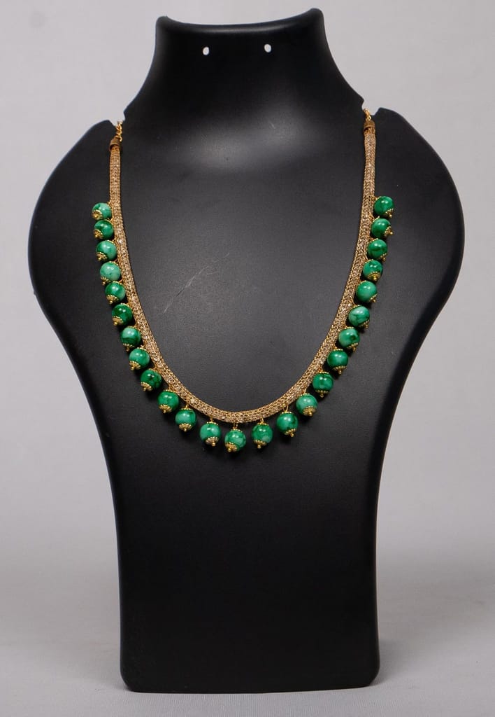 SONCHIRAIYA AP MEPMA GREEN BEADS CHAIN view 2