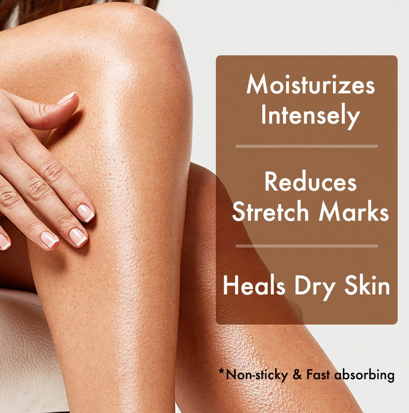mCaffeine Choco & Shea Body Butter For Winters - 72Hrs Moisturization & Stretch Marks Reduction, 250 gm view 2
