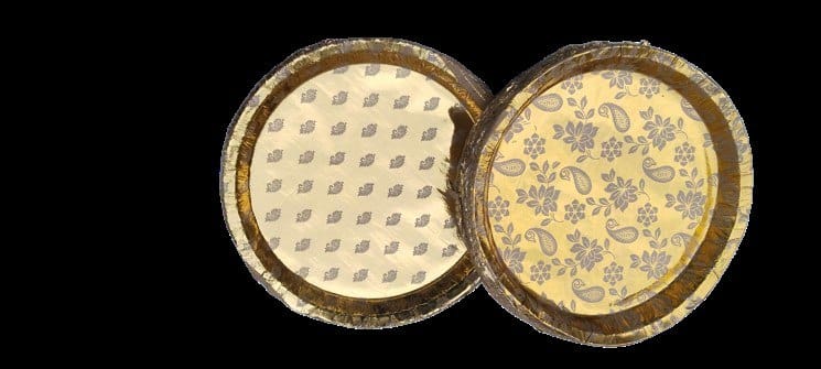 Gold Foil Paper Plates - 50 Pack view 2