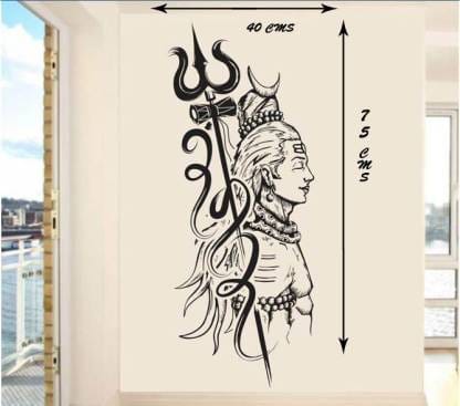 black shiva side 1 Wall Stickers view 2