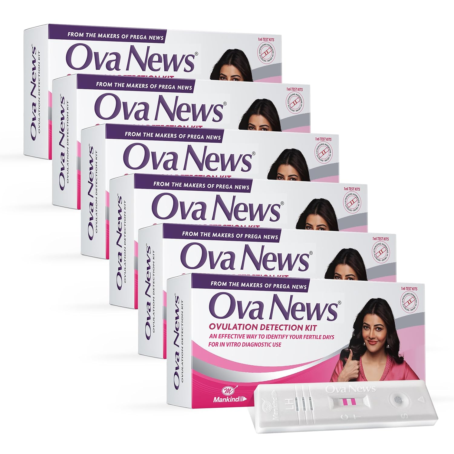 Ova News Ovulation Detection Kit by mankind Ovulation Kit (36 Tests Pack of 6) view 2