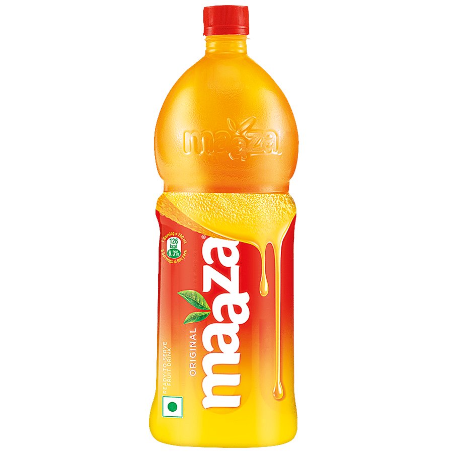 Maaza Mango Drink, Original Flavour, Refreshing, 1.2 L Pet Bottle view 2