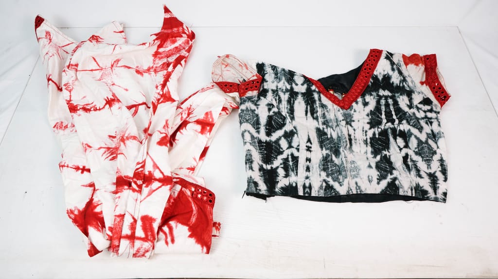 Tie & Dye Ghaghra view 2