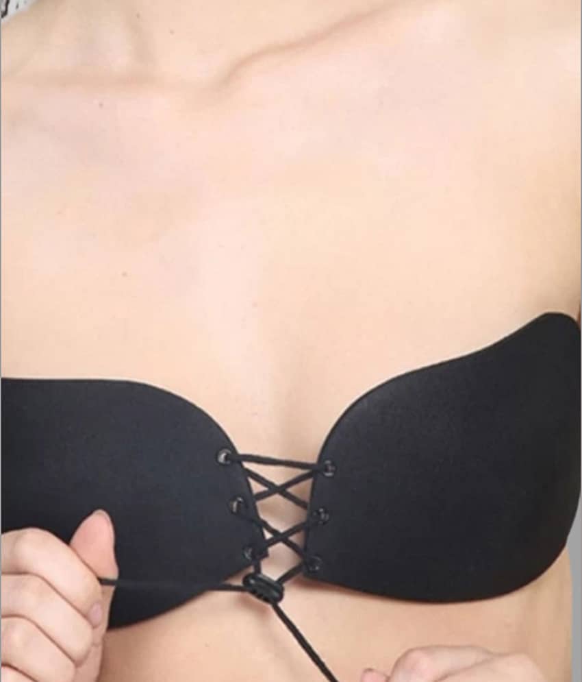Voler Haut Poly Cotton Lightly Padded Women's Stick on Bra ( Black ) view 2