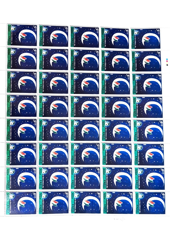Shobhaphila's Full sheet Stamps 2008 (b) (3 NO.S) view 2