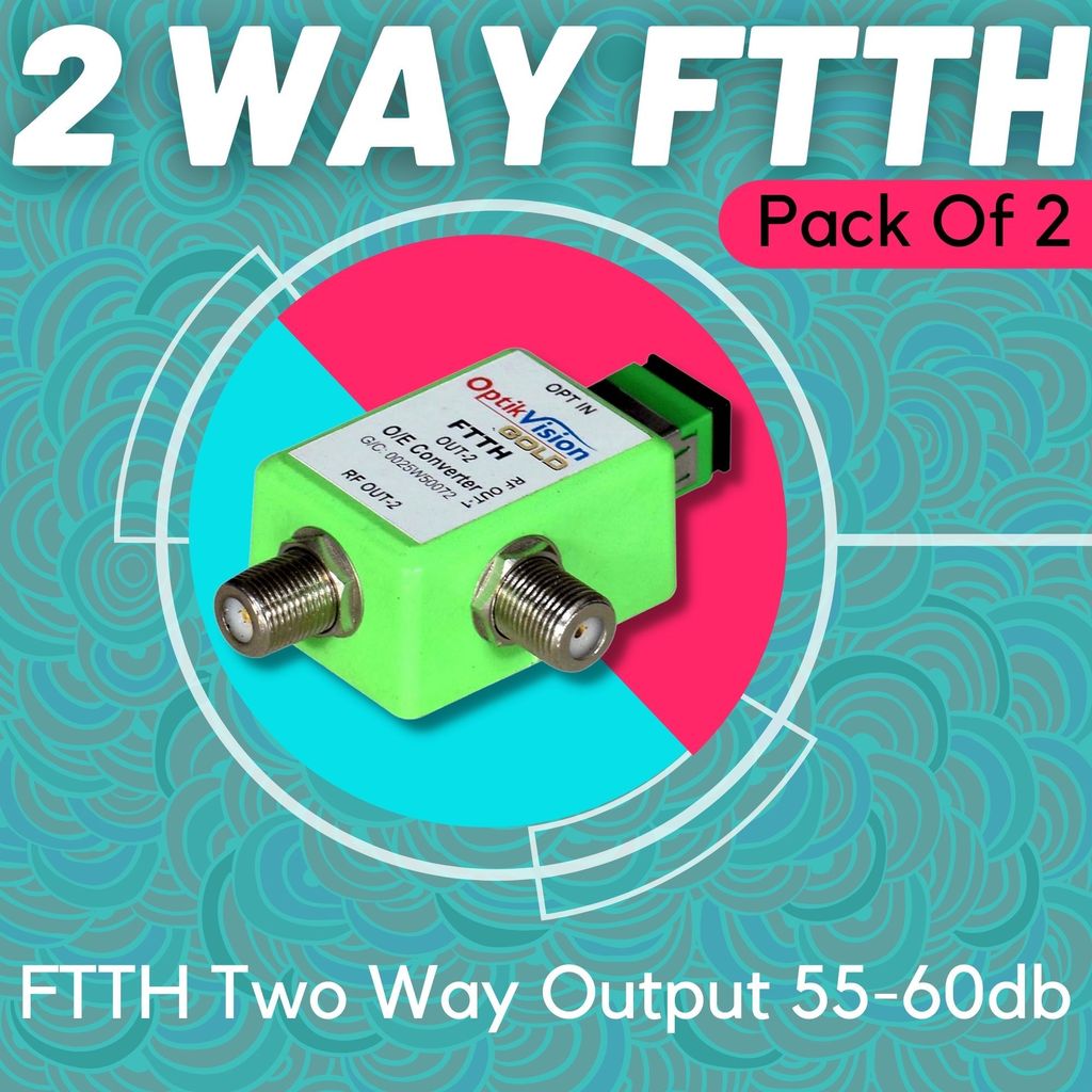 Optik vision gold FTTH Optical Receiver Fiber Powerless Node 2 Way { pack of 2 } view 2