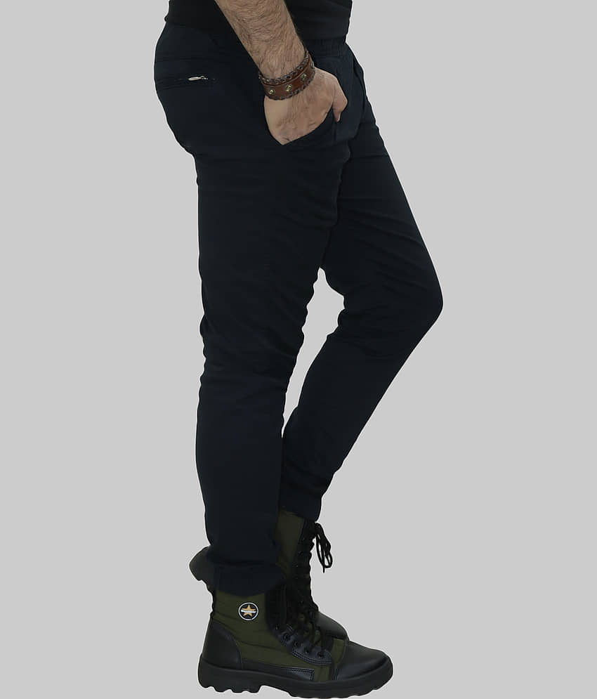 HYMEN LEGIONS Regular Flat Men's Joggers - Black ( Pack of 1 ) view 2