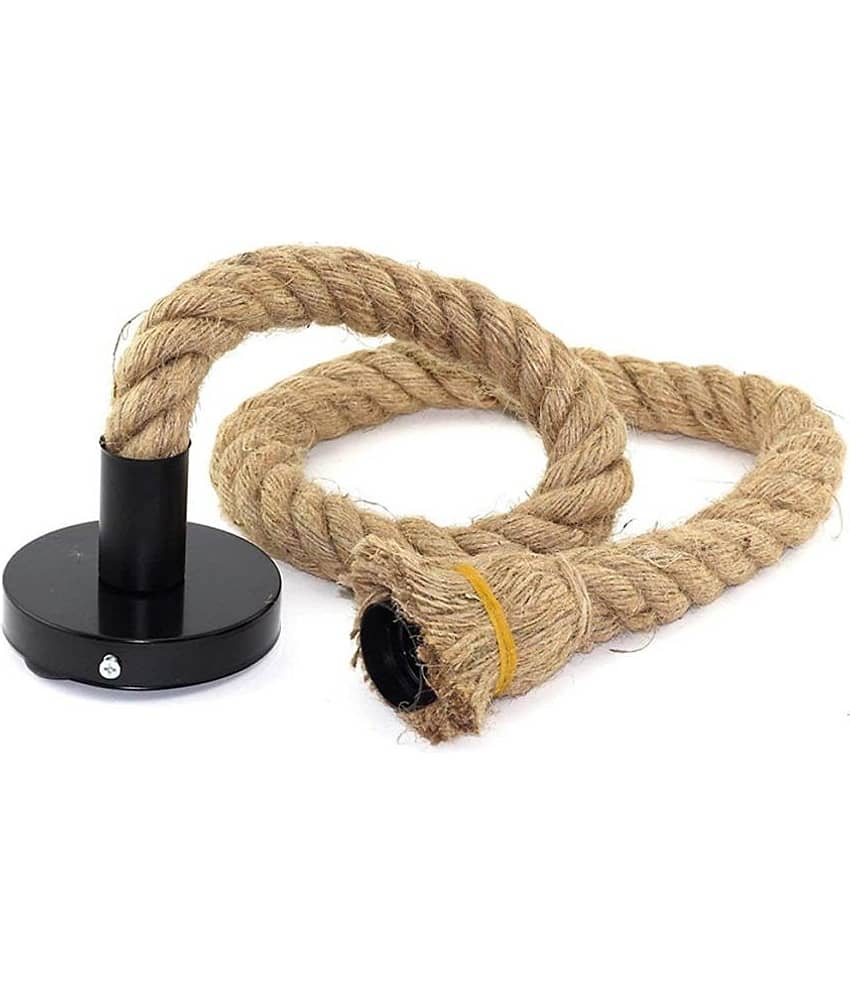 DAJUBHAI ROPE HANGING LIGHT Pendant Brown - Pack of 2 view 2