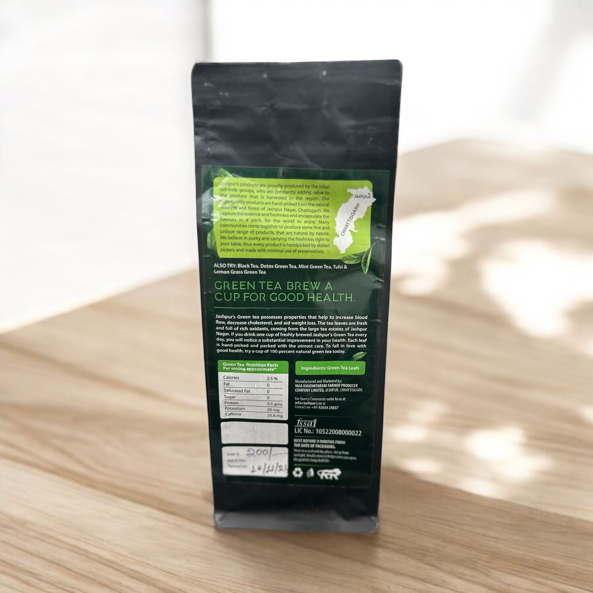 Jashpur's Green Tea - 200g view 2